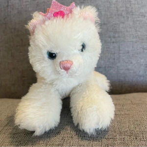 AURORA White Plush Princess Kitten Cat